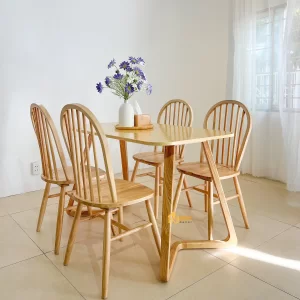 BỘ BÀN ĂN CHÂN CHỮ V M1