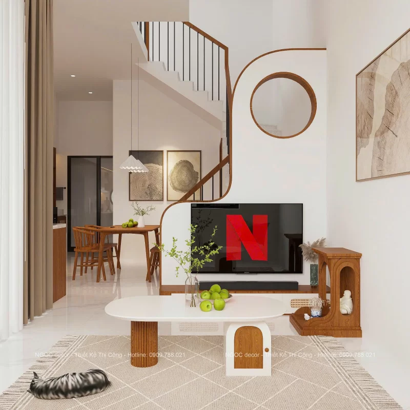 THIẾT KẾ NỘI THẤT NHÀ Ở LÊ TRỌNG TẤN 220m2