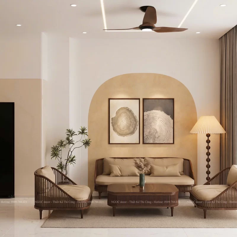 THIẾT KẾ NỘI THẤT NHÀ PHỐ 09 HỒ PHI TÍCH 255m2