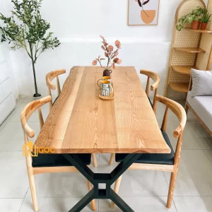 BỘ BÀN ĂN CHÂN CHỮ X M1