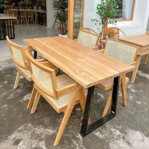 BỘ BÀN ĂN CHÂN CHỮ U M1