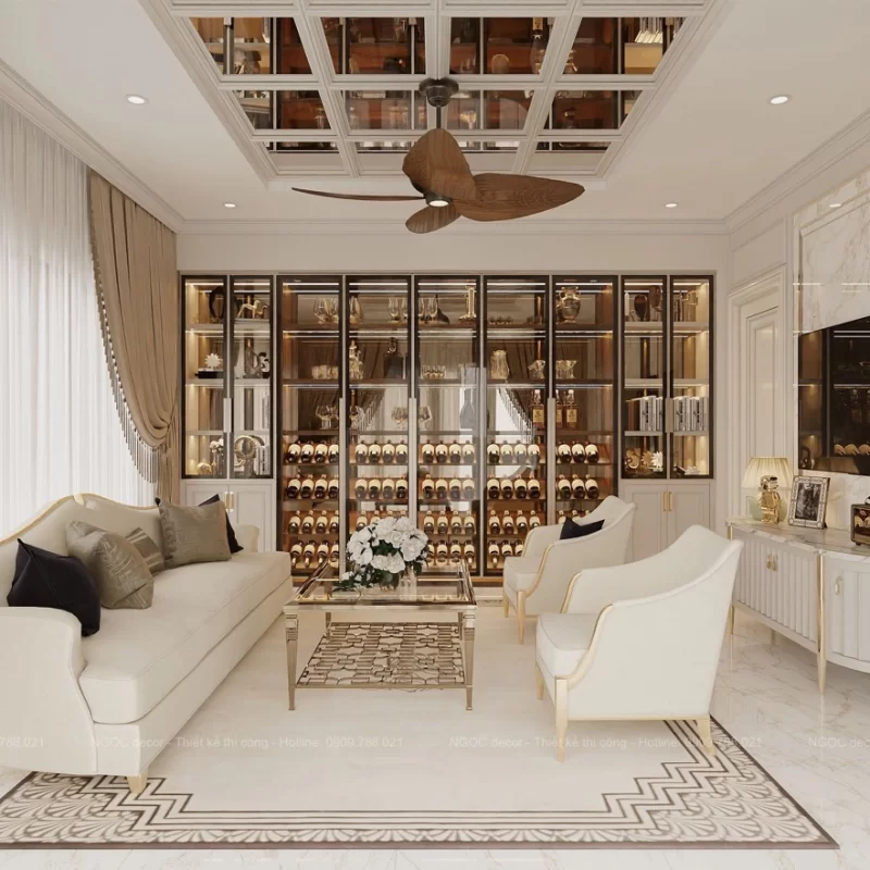 Phòng tiếp khách chủ tịch CTY TNHH Trùng Phương- Lăng Cô