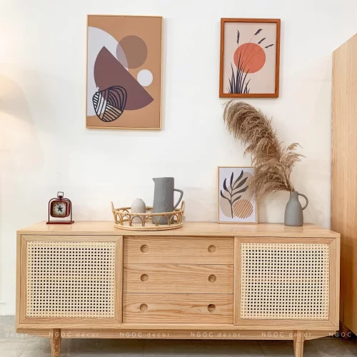 Tủ TV 3 cánh 2 hộc kéo