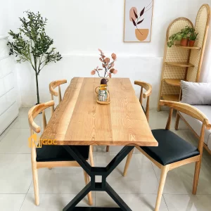 BỘ BÀN ĂN CHÂN CHỮ X M1
