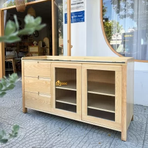 TỦ LƯU TRỮ 3 HỘC 2 CÁNH KÍNH SỌC