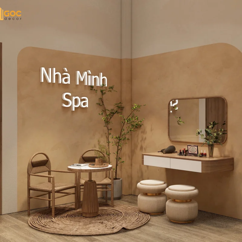 THIẾT KẾ NỘI THẤT SPA NHÀ MÌNH- ĐÀ NẴNG