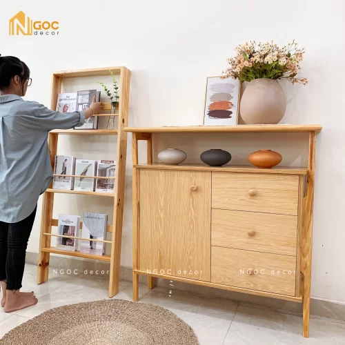 TỦ TRANG TRÍ CÓ HỌC TRỐNG Ở TRÊN