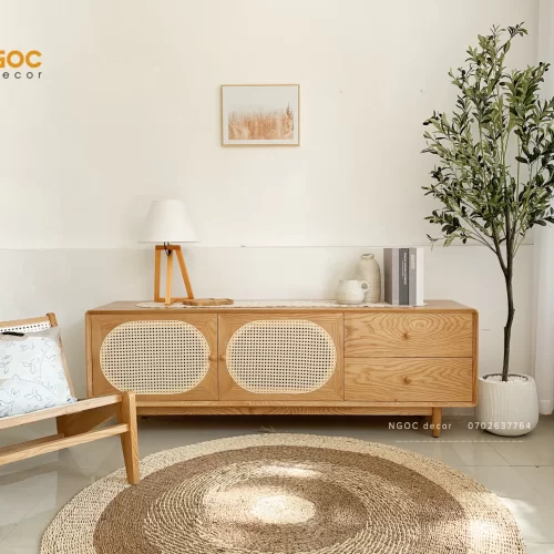 Tủ tivi phối mây