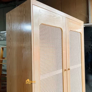 TỦ QUẦN ÁO RATAN M1 PHỐI MÂY