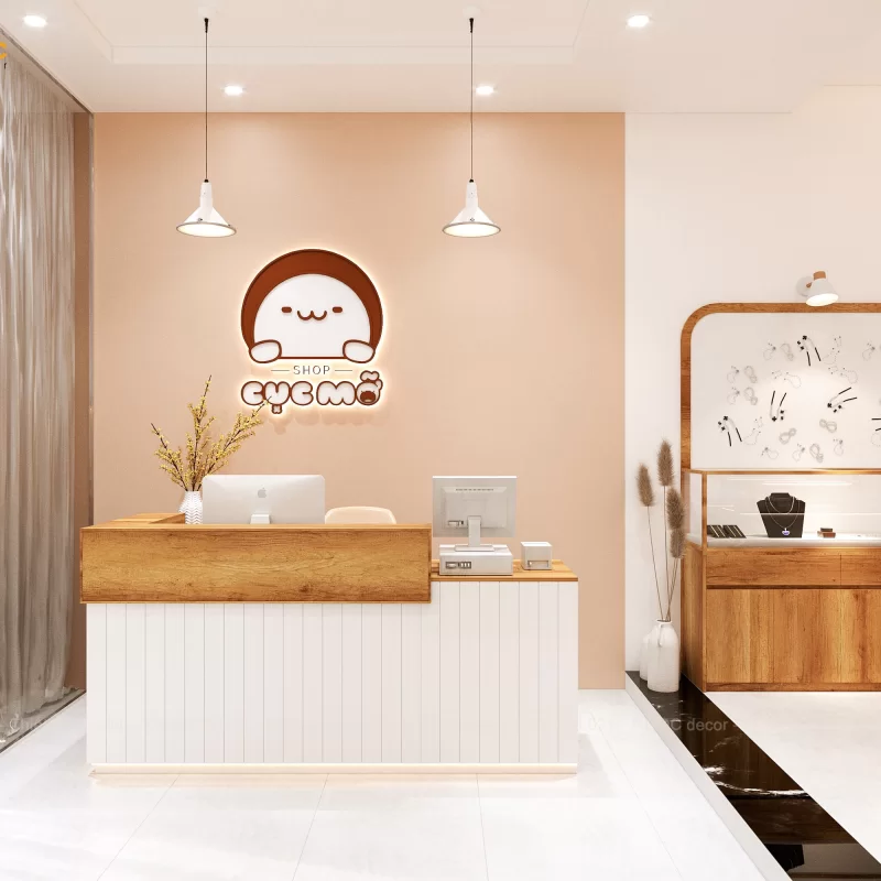 THIẾT KẾ NỘI THẤT SHOP PHỤ KIỆN CỤC MỠ- ĐÀ NẴNG